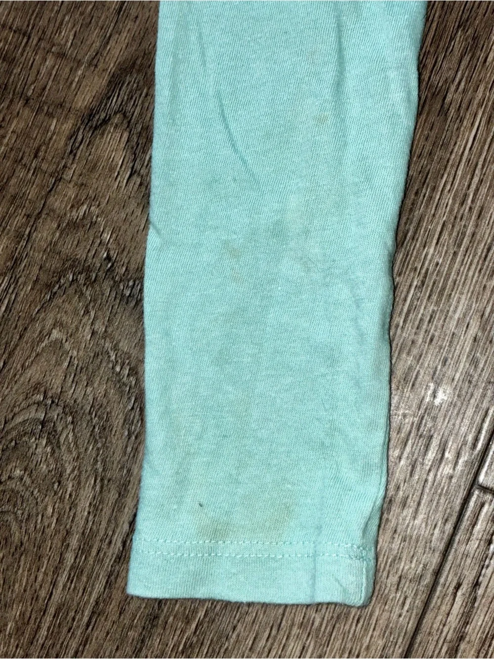 Old Navy Mint Green Camp Crew Long Sleeve Graphic Tee